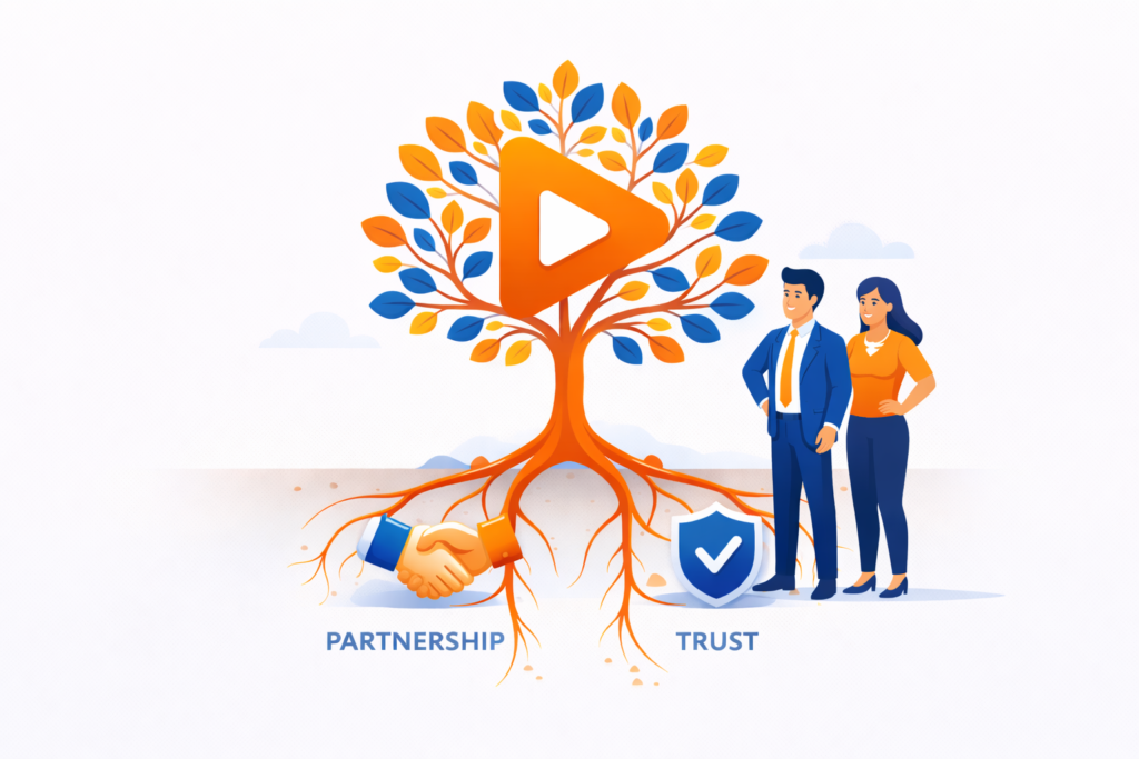 Long-Term Partnership Mindset by an explainer video company